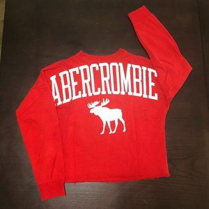 Abercrombie kids girls red sweatshirt. Size 9/10